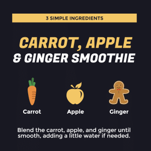 Carrot Apple Ginger Smoothie Graphic