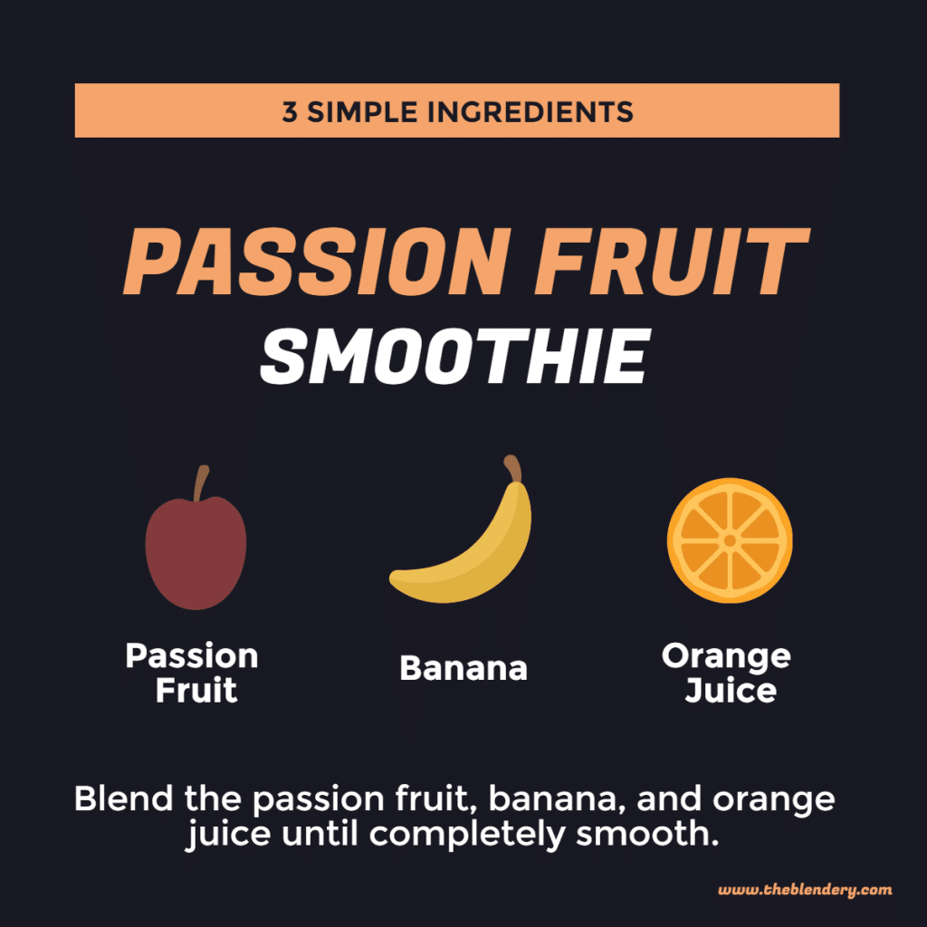 Passion Fruit Smoothie Infographic
