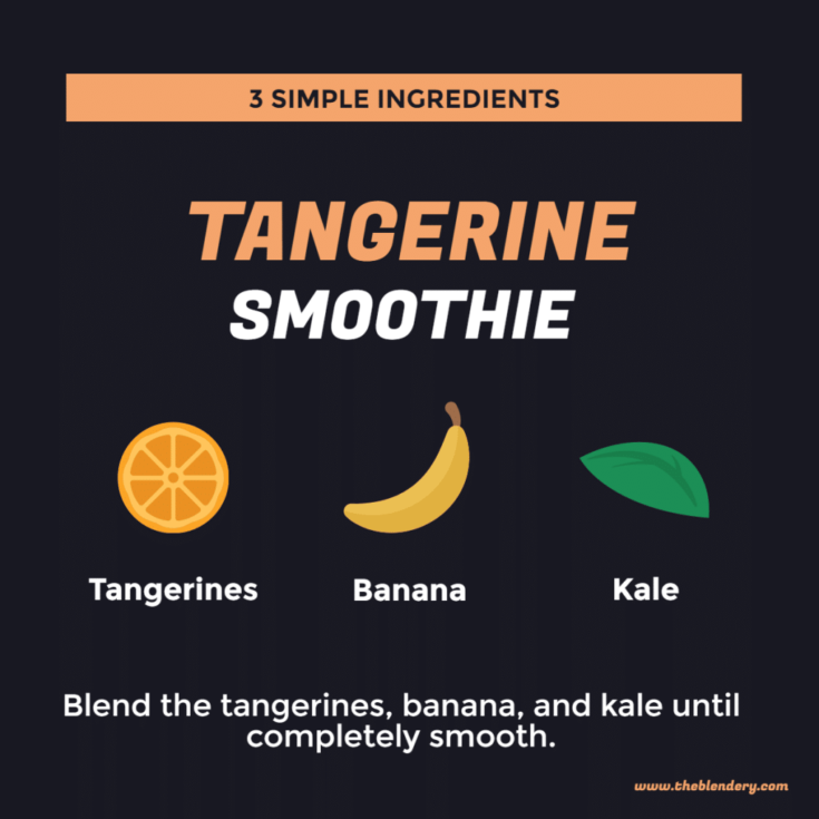 tangerine smoothie infographic