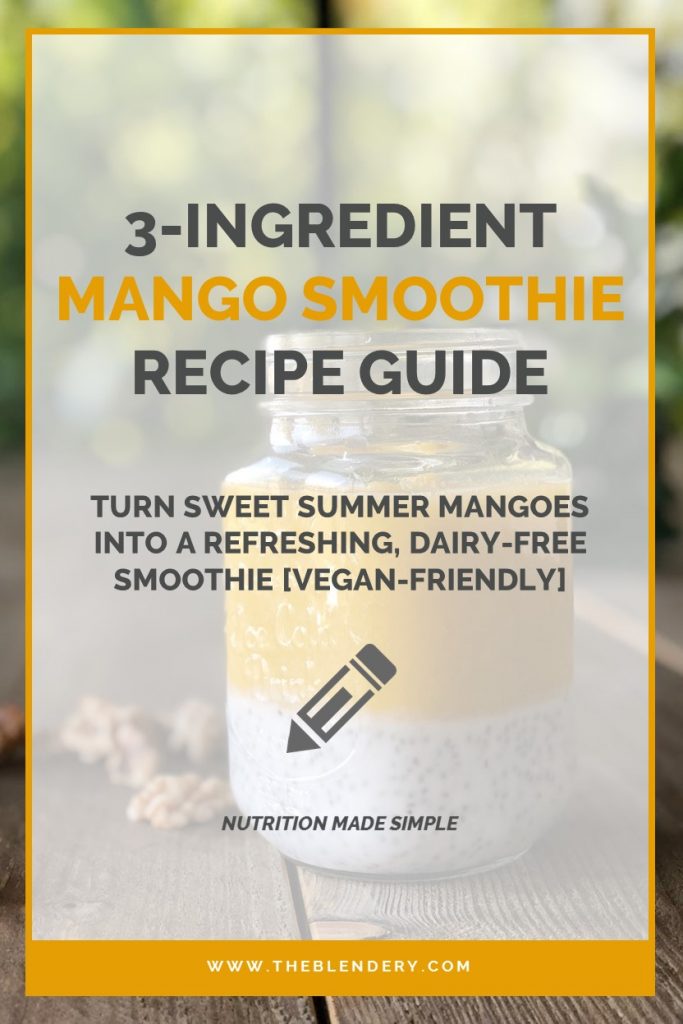 Mango Smoothie Thermomix Recipe Pinterest