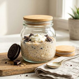 High Protein Oreo Overnight Oats Recipe